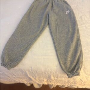 Nike Kids Heather Gray Fleece Joggers